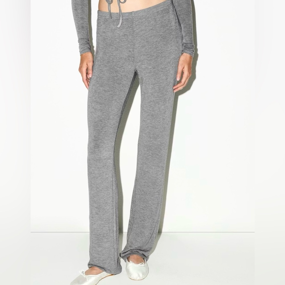 SKIMS Heather Gray Track Pants
